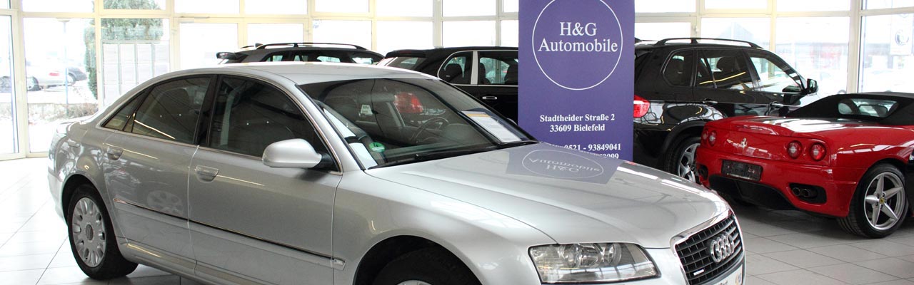 Showroom und Auto Pavillon von Innen - H&G Automobile Bielefeld
